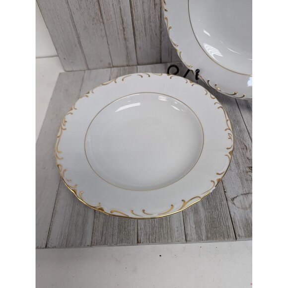 Vintage BOHEMIAN Fine China Set of 3 Soup Bowls Czechoslovakia BOH53 - Picture 4 of 7